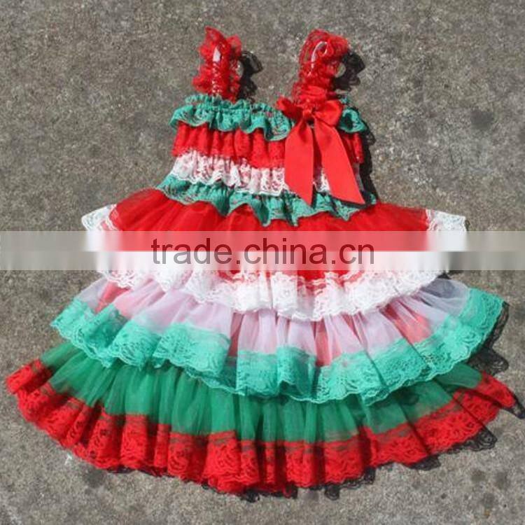 Wholesale high quality summer christening rustic grey lace dress girls M5061812