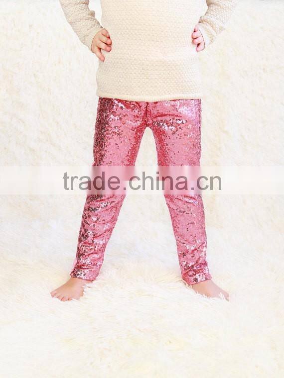 Wholesale Baby Girl First Birthday Outfit Girls Leggings Sequin Leggings Sequin Pants
