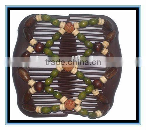 2015 hot selling XP-CM-1005 butterfly Elastic beaded Magic Hair Comb Korean Style Costume Twins Hair Comb Sets Wholesale