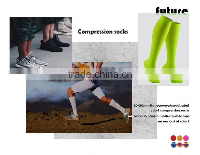 YXS67-Custom High Qulaity 20-30 mmHG Best Graduated Compression Socks