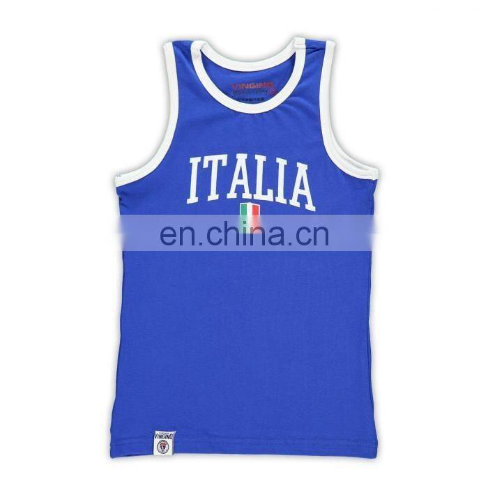 Cheap Sublimation wholesale custom tank top gym men