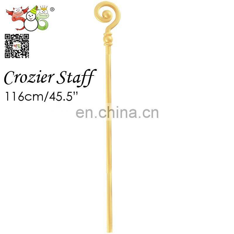 Wholesales party decoration for Halloween crozier staff,bishop staff