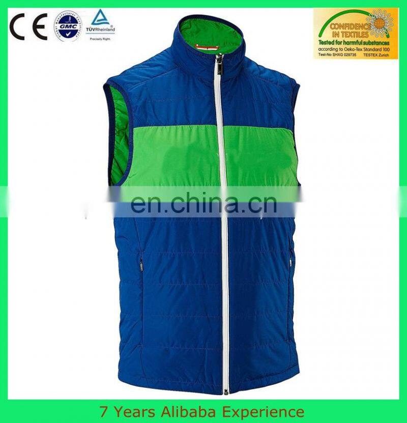 mens zip up vest without hoody, evening blue down jacket (7 Years Alibaba Experience)