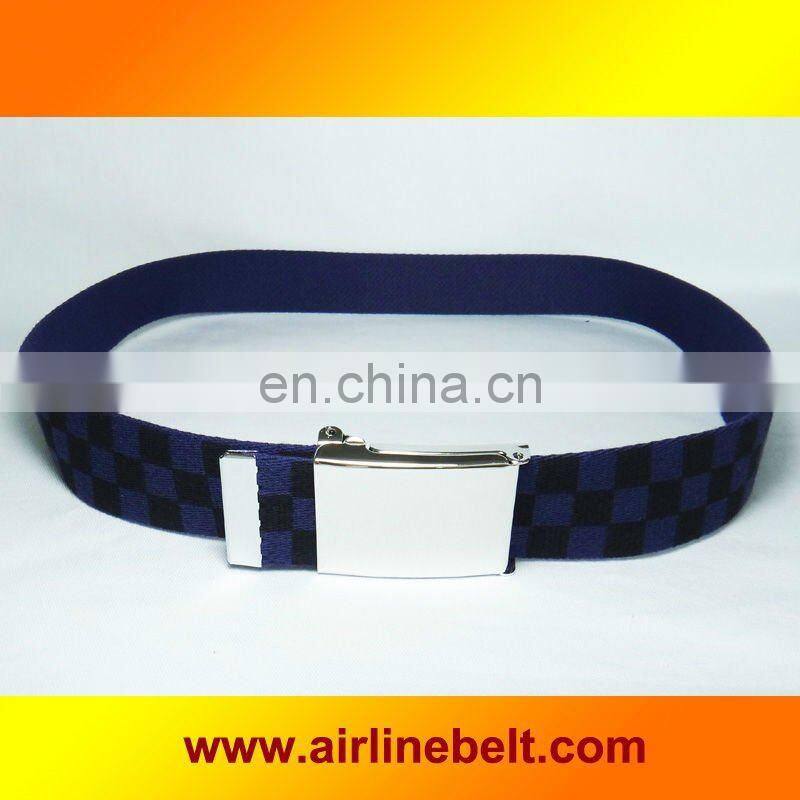 Top quality fashionable cotton clip belts,clip buckle cotton belts