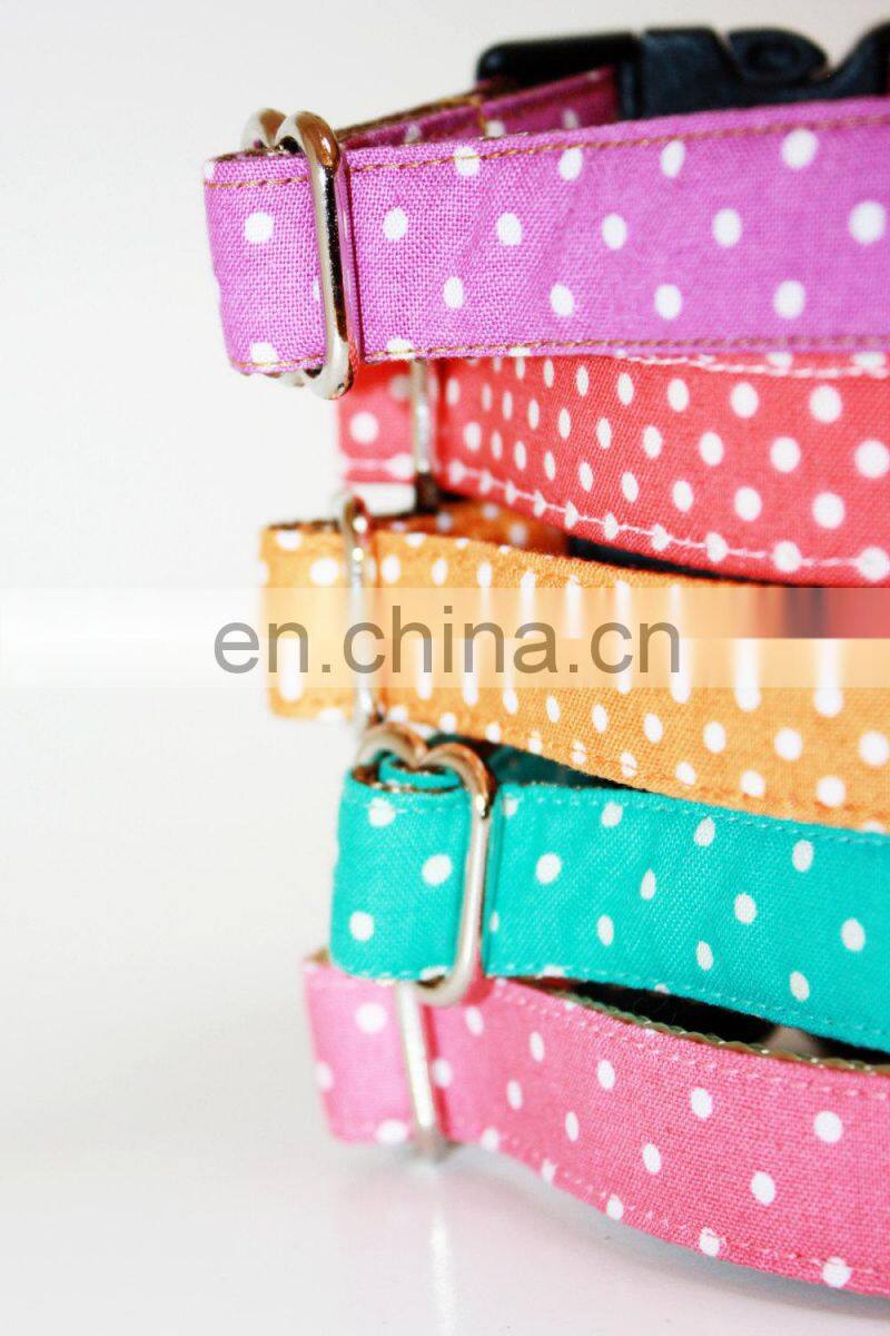 Wholesale custom logo plaid dog collar and lead set