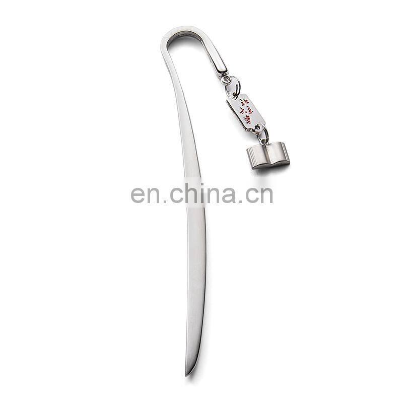 Paper cutting knife/ Letter Opener metal heart bookmark for university celebration theme