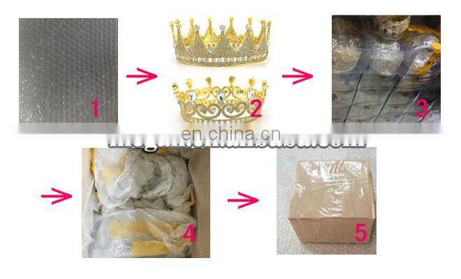 Princess rhinestone tiara beauty pageant crowns bride jewelry hair accessories tiara