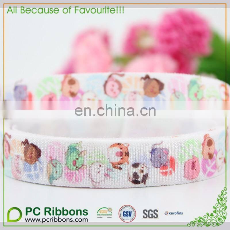 5/8" FOE succulent plant printed headband Wholesale Floral Print FOE