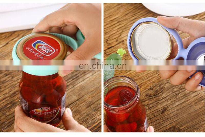 New Design Ideal Silicone Grip Bottle Opener 3 in 1 Beer Jar Opener