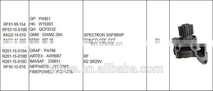 auto water pump RF01-99-154 RF03-15-010B 8AG2-15-010 8AG6-15-010 for MAZDA high quality with lower price