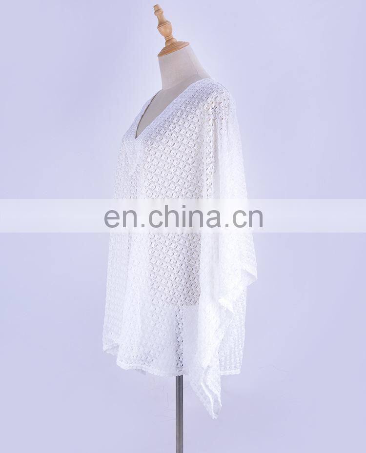 Lace Bikini Cover up Sexy Beach Cover up Vestidos playa 2019 Pareo de Plage Swim suit Cover up Beach wear Women Tunic Dress