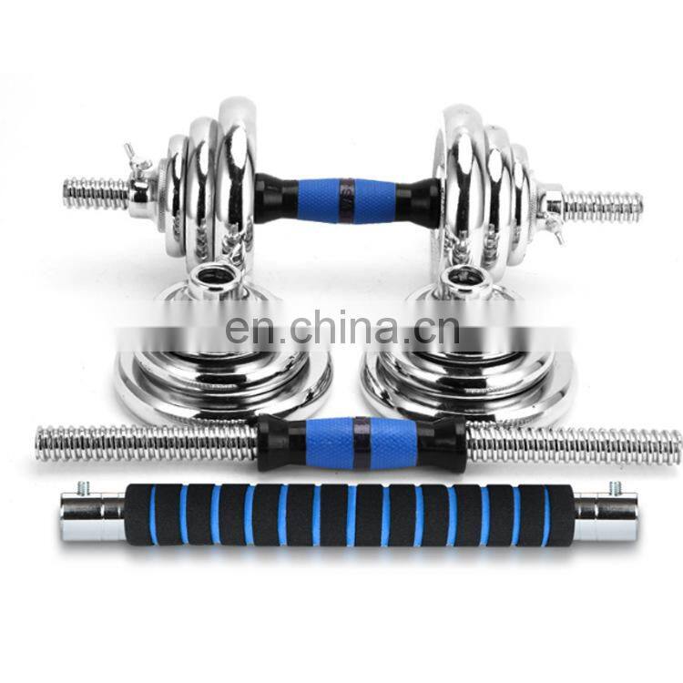 Commercial cast iron Paint Dumbbell High Quality 15KG Bell Set