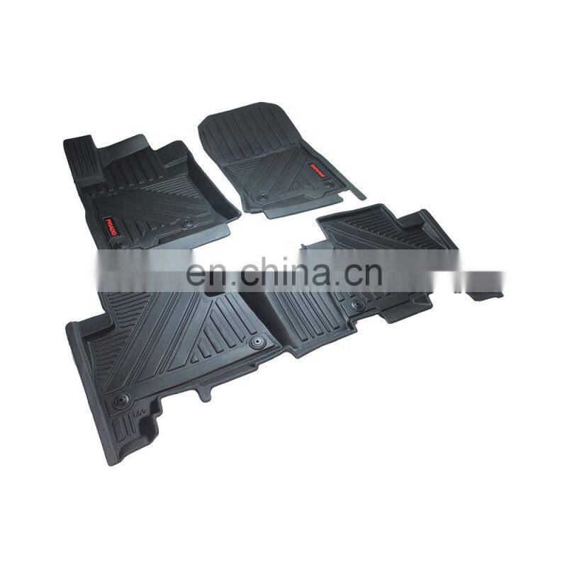 TPE Car Mats for Toyota PRADO Car Floor Mat Luxury Car Floor Liners with 1 Wear Warranty