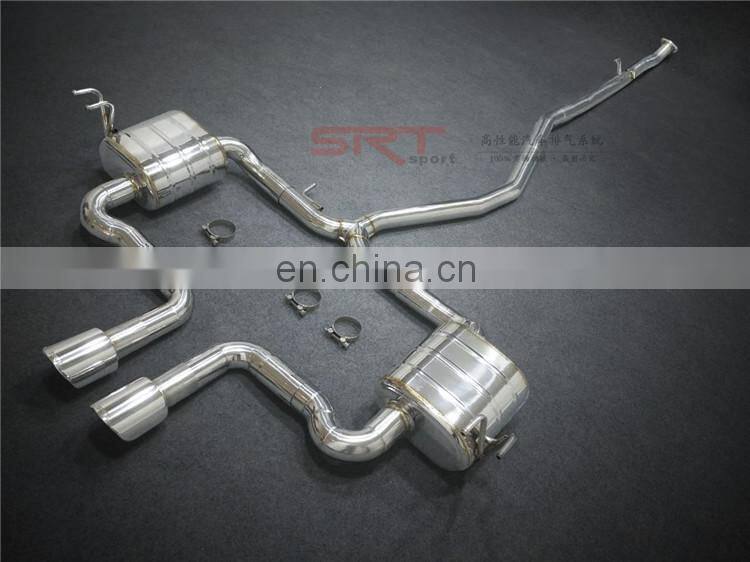 powerful exhaust for honda civic middle out air catback with quad double tip