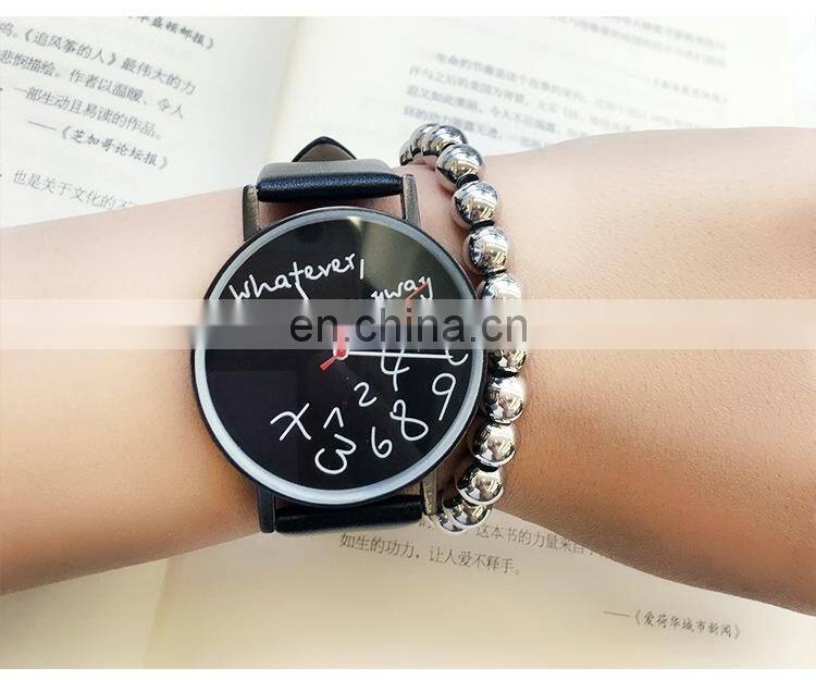 Women Casual Watch ladies Leather Watches Woman Sport Quartz Wristwatch simple female Clock Hours black