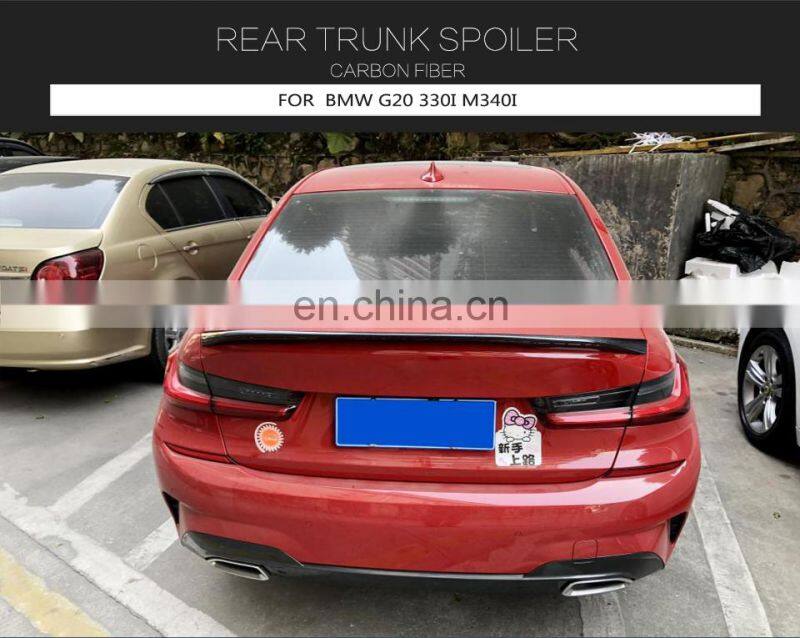 For BMW G20 330i M340i 2019-2020 Rear Roof Spoiler Wing Carbon Fiber