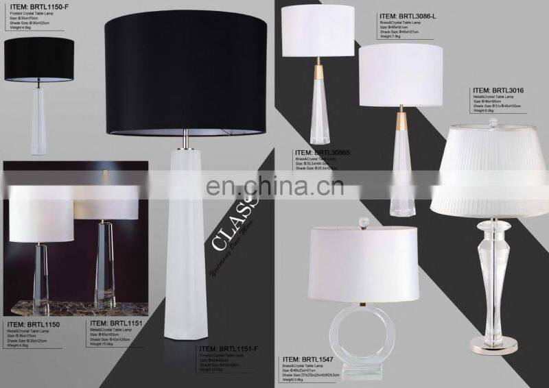 Best Selling Blue Finished Unique Design Color Glass Table Lamp For Villa And Home