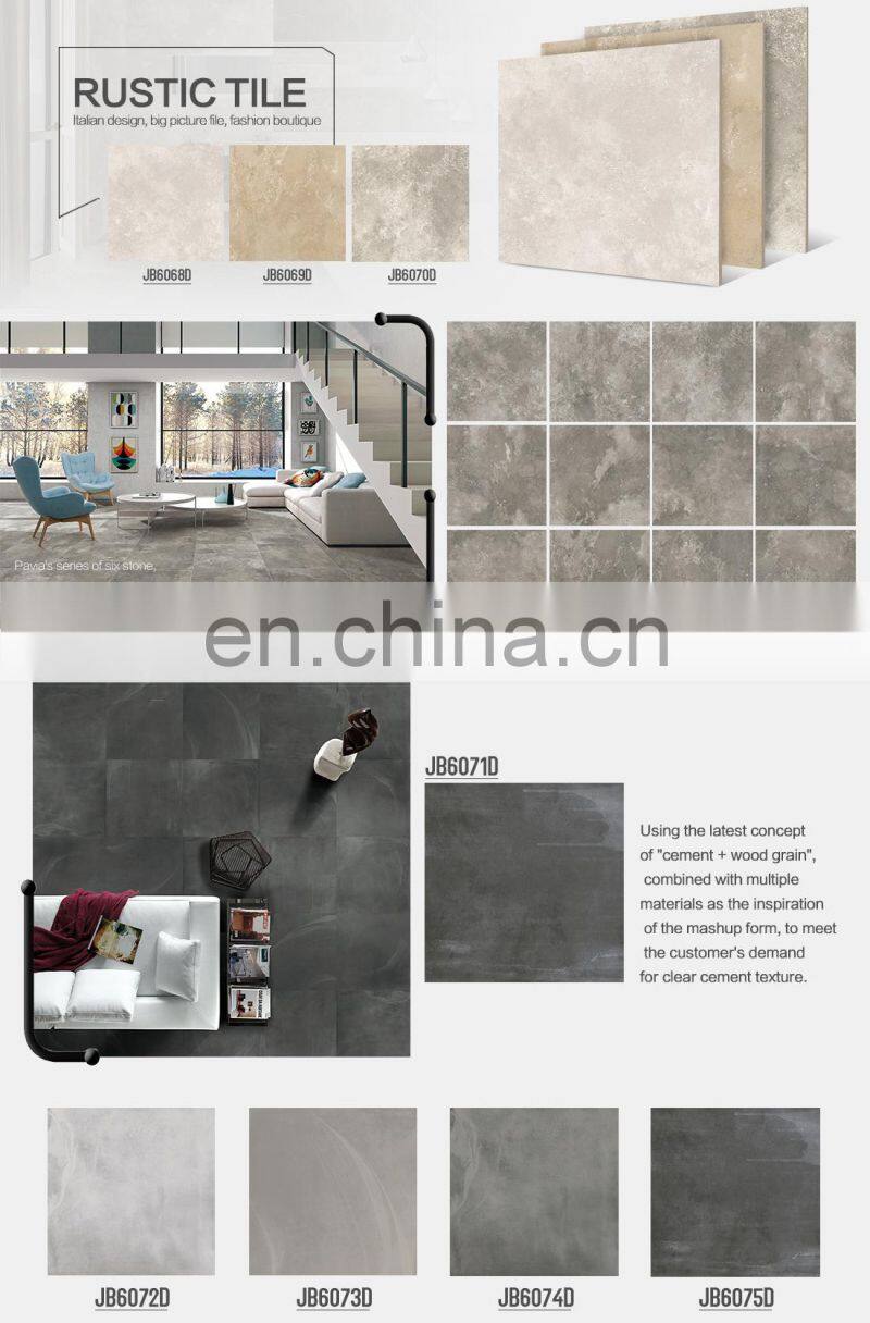 12 patterns matte surface 3D inkjet glazed anti slip rustic ceramic floor tile