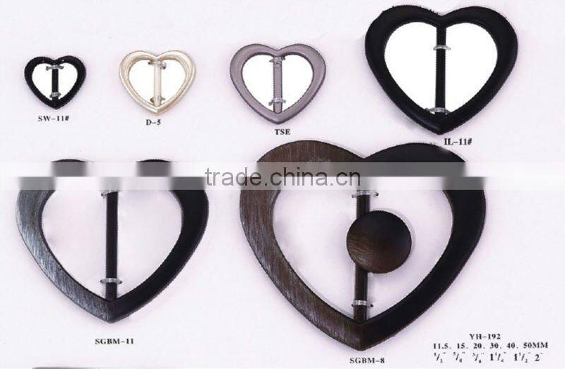 heart shape garment plastic belt buckle