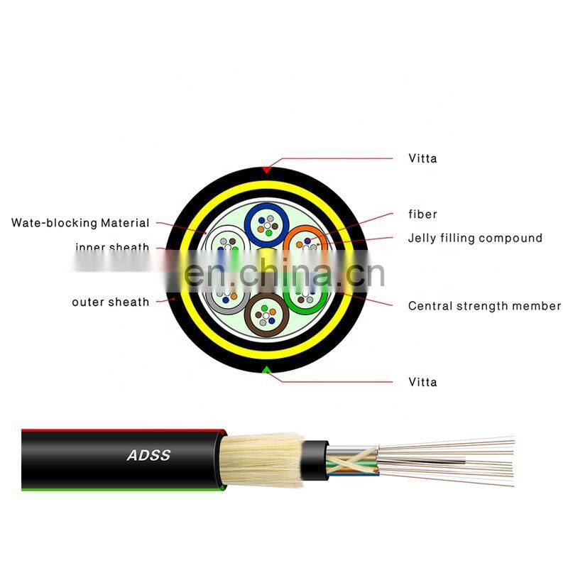 Adss Anatel Certificate Hanxin 22 years OEM Customized Uni-Loose Tubesimplex fiber optic cable