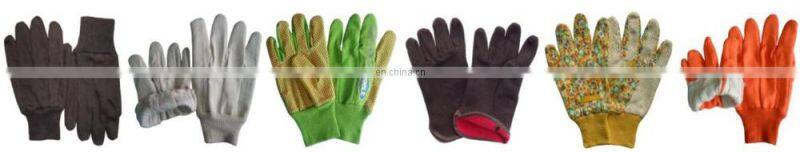 Oil and Gas Industry Men Knit Wrist Brown Jersey Cotton Construction Gloves,Warm Cotton Gloves