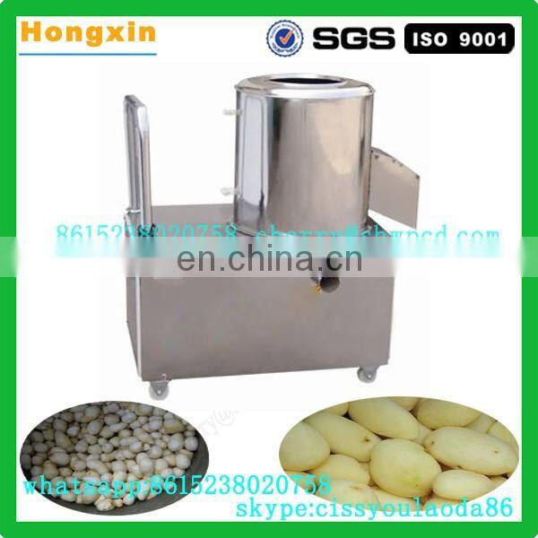 automatic potato cleaning and peeling machine/sweet potato washing and peeling machine