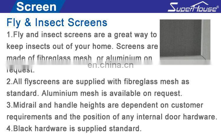 Superhouse Australia&USA standard aluminum bifolding door with blind roller shutter