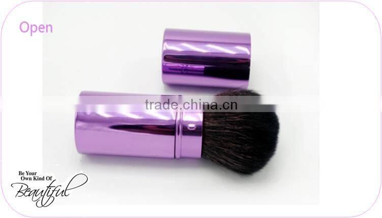 Foundation Powder purple Makeup Brush Retractable Blush Cosmetic tools