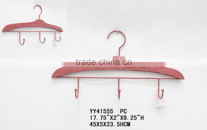 clothes-hanger shape wall metal hook