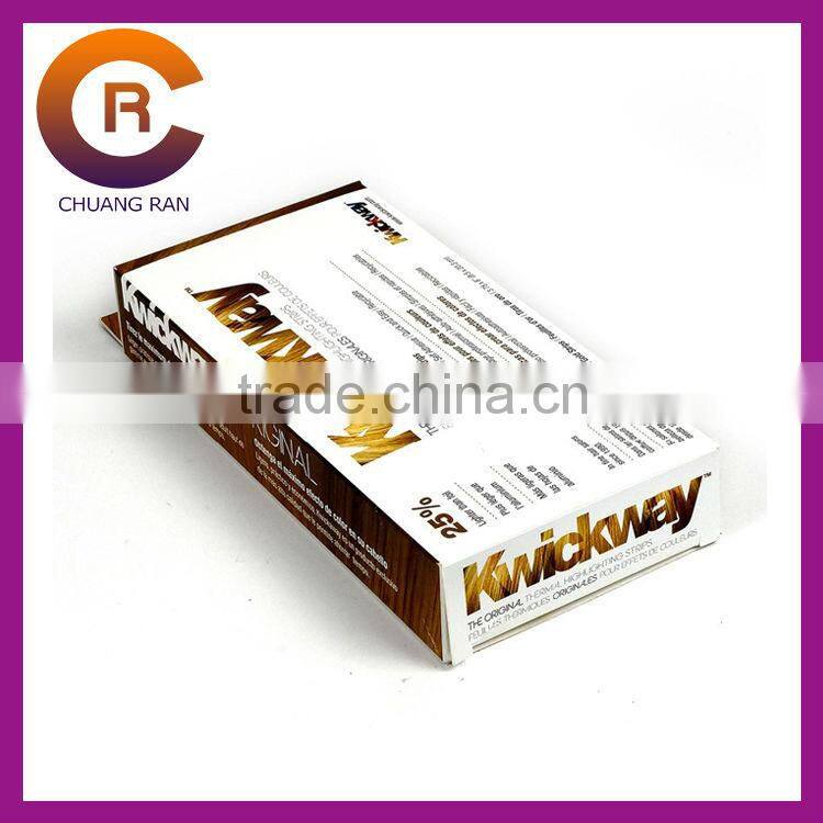 Red printing die cut custom made easy folded paper candy box