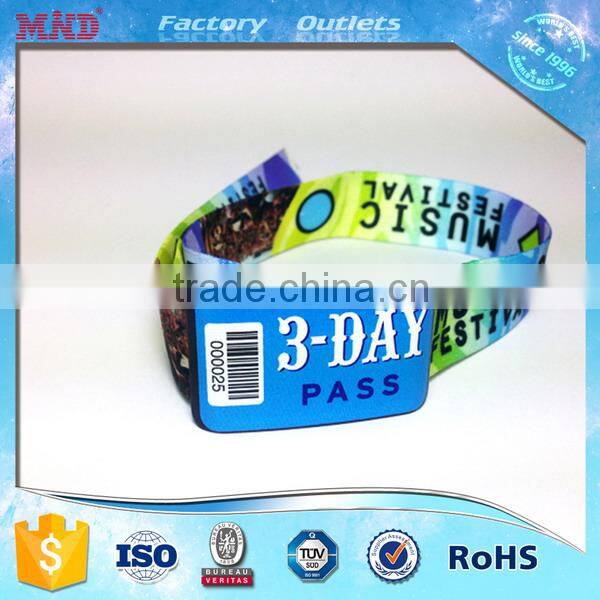 MDW85 Colored Ticket RFID 14443A NFC Wristbands