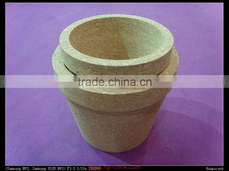 cork flowerpot/cork planter