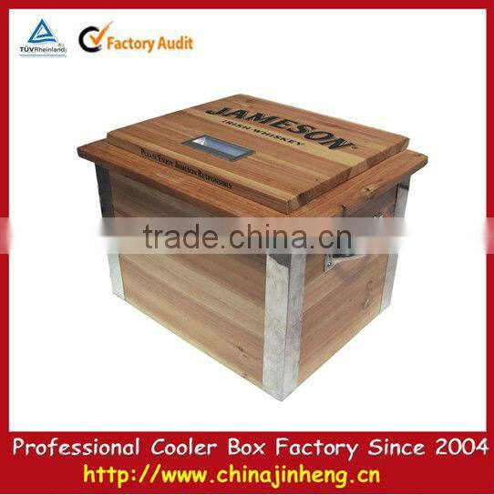 wooden cooler box for outdoor