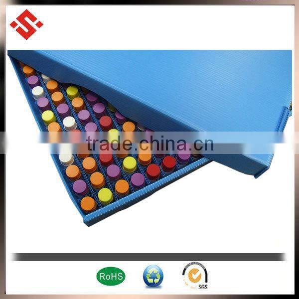 2015 corrugated plastic material black esd tray