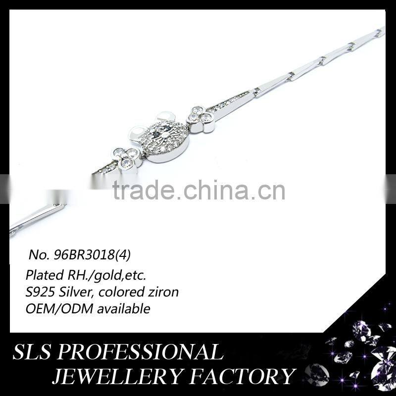 Brazilian bracelet mouse head designs bracelet silver 925 bulk custom bracelet for little boys fashion