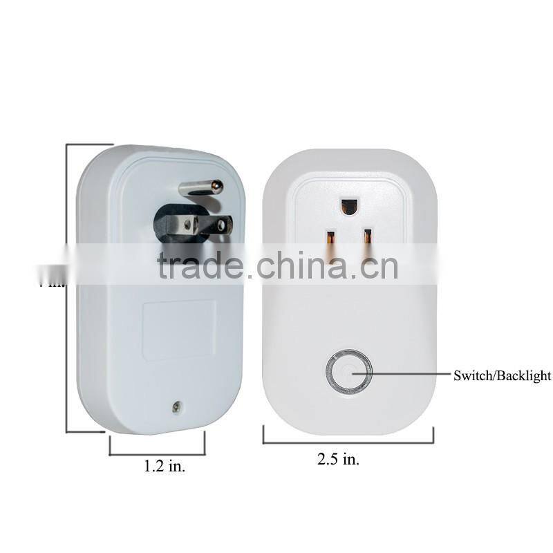 US standard APP remote control smart controlled wifi socket