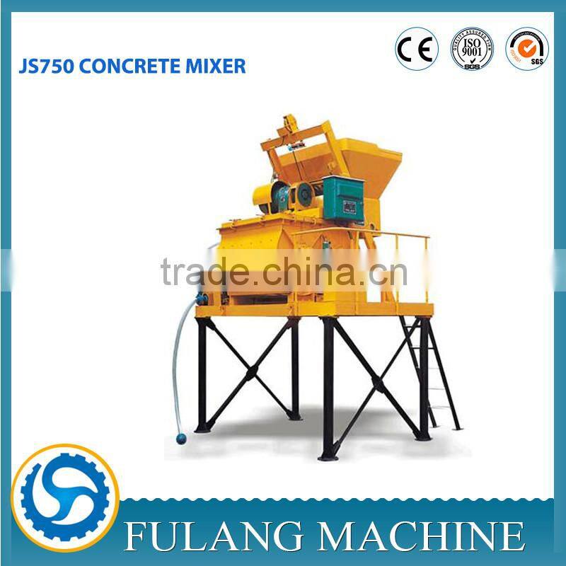 Double Horizontal Shaft Forced Concrete Mixer JS500