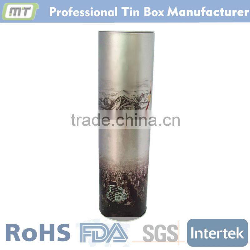 luxury high wine tin box