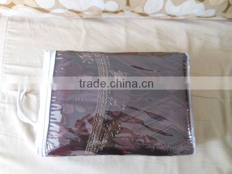 dark brown luxury jacquard curtain design