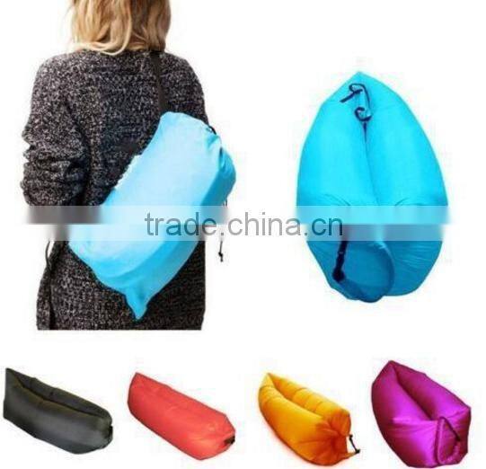 AN585 Beach Lounger Inflatable Sofa Outdoor Nylon Air Filled Balloon Furniture With Carry Bag,Lazy Sleeping Bed
