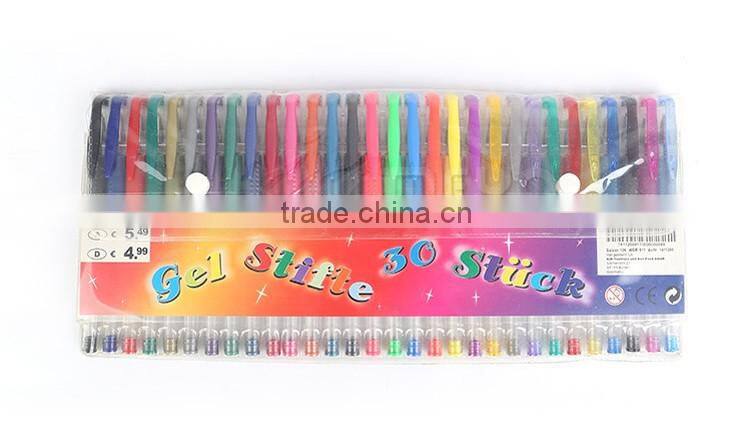 Promotional plastic oil pen roller ball pen with 60 colors
