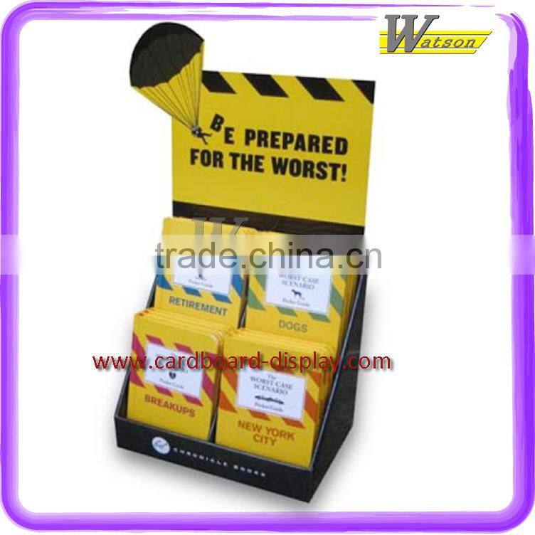 Reference book Cardboard counter top display rack