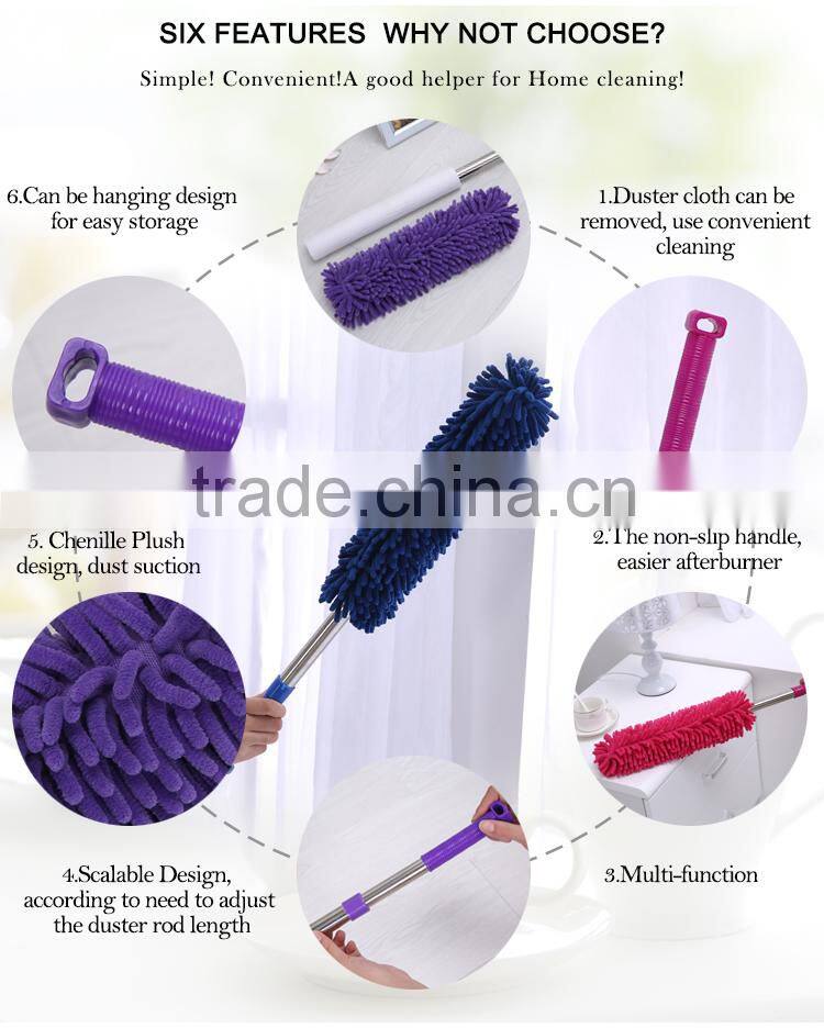Mini Duster Multi-purpose Extendable Microfiber Flexible Duster