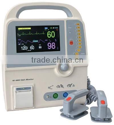 HD-9000C Hospital medical monophasic external difibrillator monitor