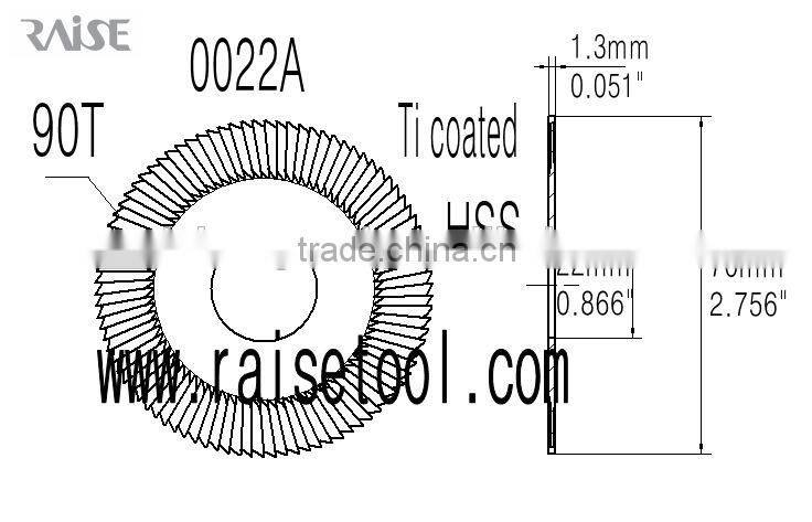 0022A-Ti side milling cutter_ key cutting milling cutter for wenxing 202 key cutter machine