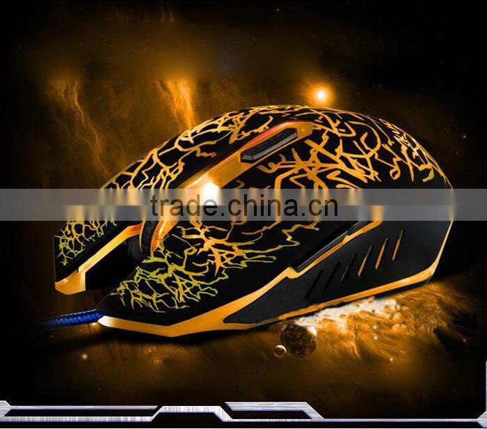 2015 Hot Selling 2400DPI Optical Adjustable 6D Button Wired Gaming Game Mice Mouse for Laptop PC