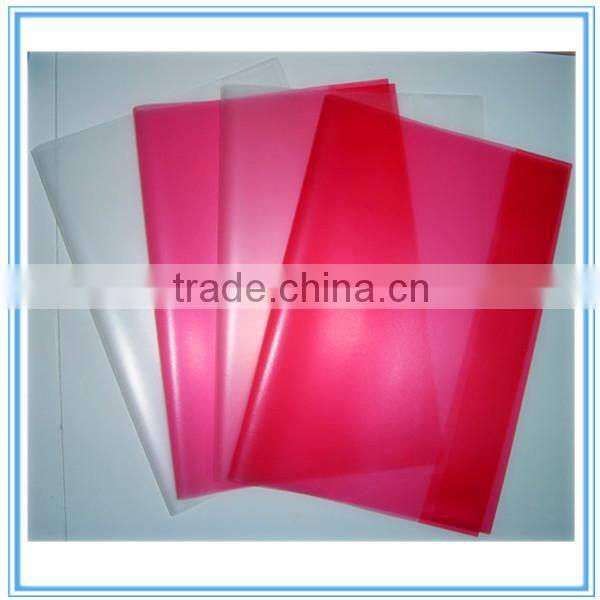 Plastic diary cover with document bag