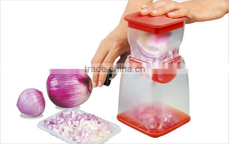 PP+PS+ABS+S/S 22.5*16.5*11.7 Kitchen utensil onion cutter /onion chopper