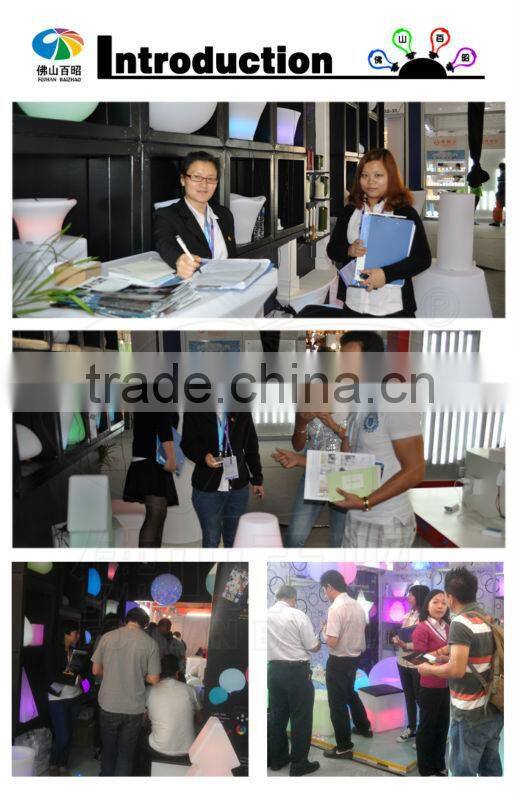 led illuminated ice bucket / led light decorative plastic bucket for party