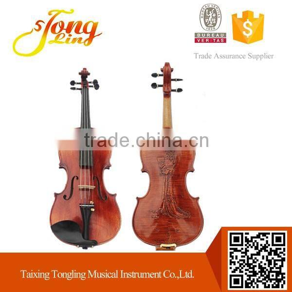 High-grade pattern carving violin Tongling violin TL006